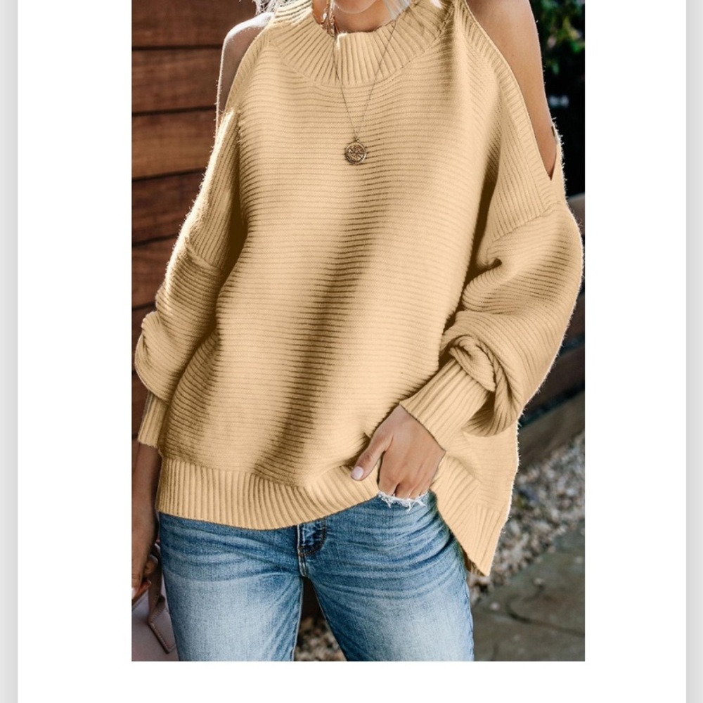 Cold Shoulder Women’s Sweater